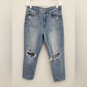 American Eagle Distressed Mom Jeans